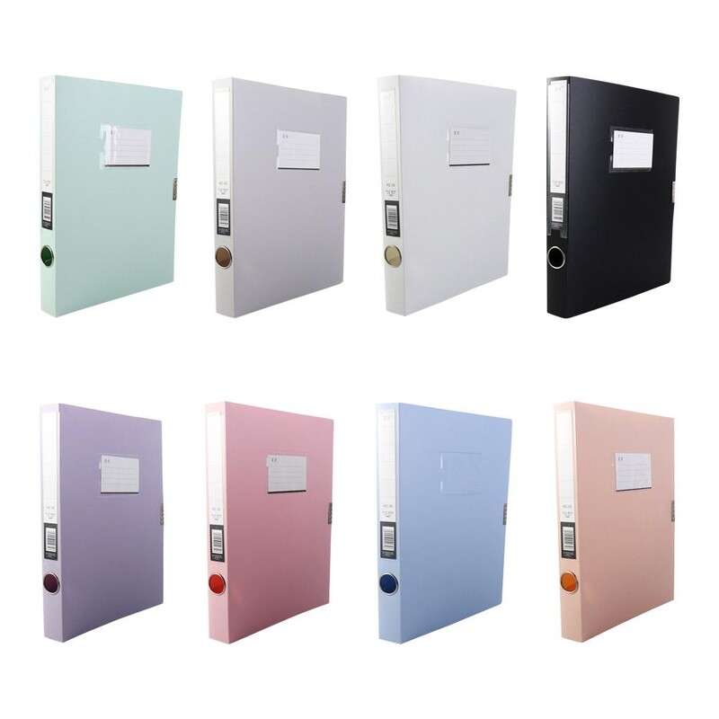 Daugiafunkcinis „pasidaryk pats“ A4 formato failų dėklas, atsparus dulkėms, sutirštintas, popierinis, PP plastikinis „Morandi“ spalvotas dokumentų dėklas