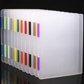 Държач за файлове A4 Прозрачен прахоустойчив Кутия за съхранение за сортиране на файлове Преносим органайзер за хартия A4 Калъф за документи Офис маса Бюро