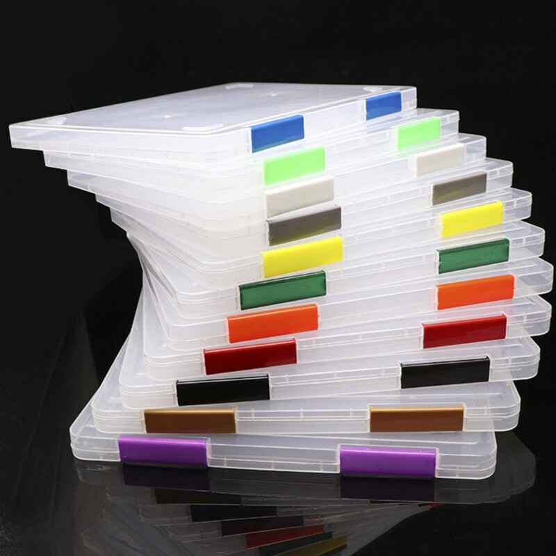 Държач за файлове A4 Прозрачен прахоустойчив Кутия за съхранение за сортиране на файлове Преносим органайзер за хартия A4 Калъф за документи Офис маса Бюро