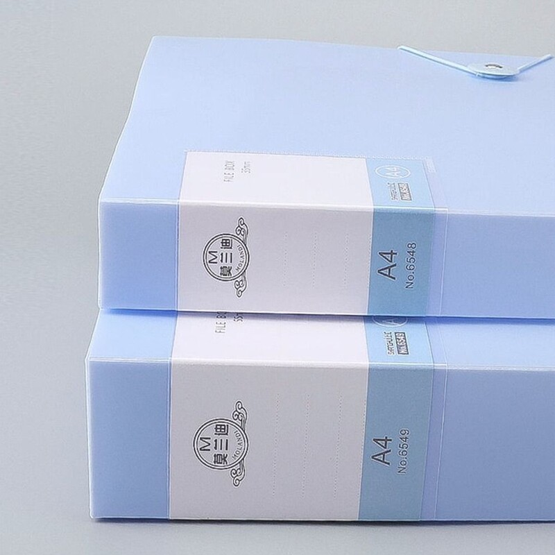 Multifunktsionaalne A4 failikorraldaja karp tolmukindel paksendatud dokumendiümbris Morandi värviline PP plastikust lauaarvuti salvestuskarp Arhiivid