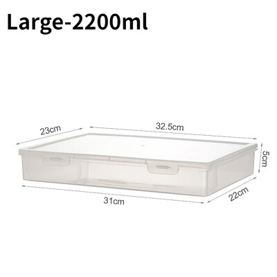 Stalinė knyga A4 formato failų laikymo dėžutė, atspari dulkėms plastikinė permatoma studento egzaminų medžiaga Kanceliarinės prekės Biuro tvarkymas dokumentų dėžutės