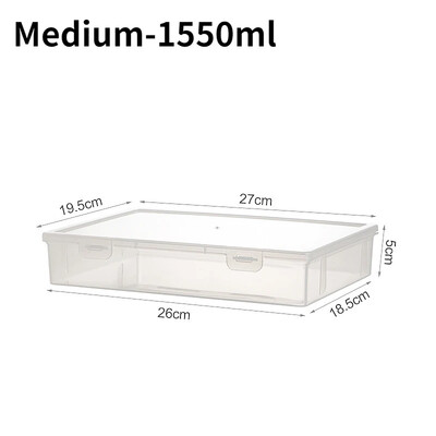 Stalinė knyga A4 formato failų laikymo dėžutė, atspari dulkėms plastikinė permatoma studento egzaminų medžiaga Kanceliarinės prekės Biuro tvarkymas dokumentų dėžutės