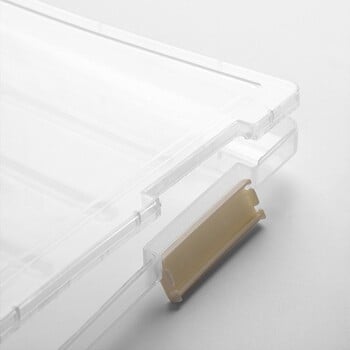 Διαφανές πλαστικό A4 File Organizer Box Αδιάβροχο Thicken Slim Θήκη εγγράφων Πολυλειτουργικό χαρτί ανθεκτικό στη σκόνη Αναλώσιμα γραφείου