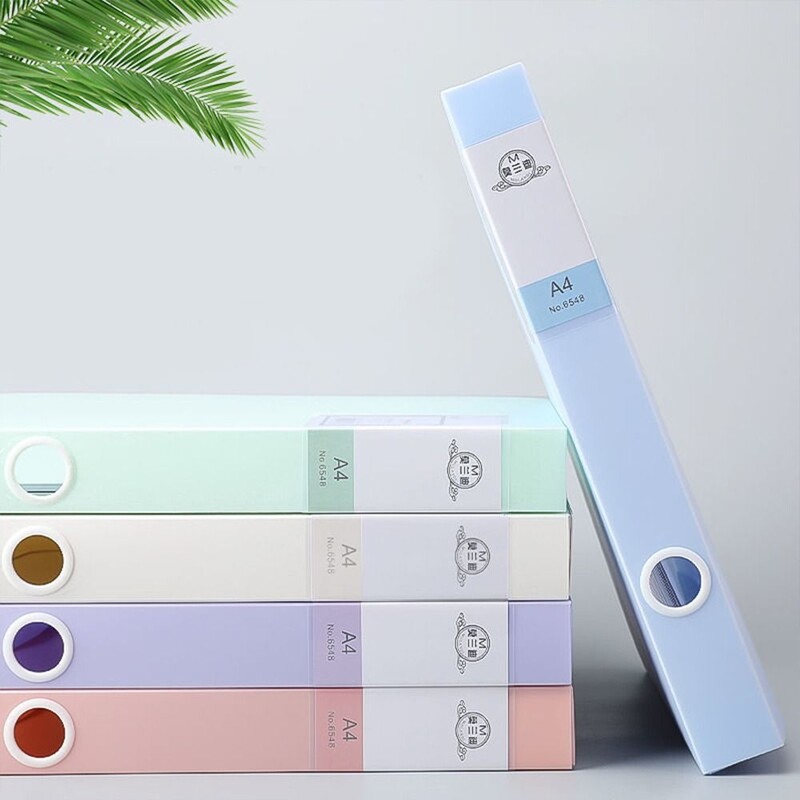 Daugiafunkcinė A4 formato failų tvarkyklės dėžutė Morandi spalvota sustorėjusi darbalaukio laikymo dėžutė PP plastikinė dulkėms atspari biuro reikmenų archyvai