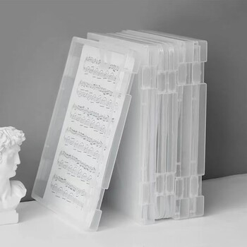 1PC Clear Document Storage Box Organizer Χαρτικά Φάκελος Λογαριασμός γραφείου Αποθήκευση Ταξινόμηση Πλαστικό κουτί A4 Χωρητικότητα χαρτιού