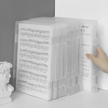 1PC Clear Document Storage Box Organizer Χαρτικά Φάκελος Λογαριασμός γραφείου Αποθήκευση Ταξινόμηση Πλαστικό κουτί A4 Χωρητικότητα χαρτιού