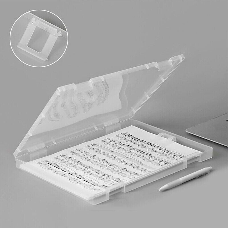 Skaidrus plastikinis A4 formato failų laikymo dėžutės failų aplankas Skaidrus plastikinis popierinis failų tvarkytuvas Storas dokumentų dėklas Patvarus aplankas