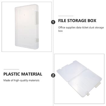 1Pc Durable Document File Storage Box Practical Desktop Storage Holder Πρακτική αποθήκευση Box Office Supply A4/A5 Organizer