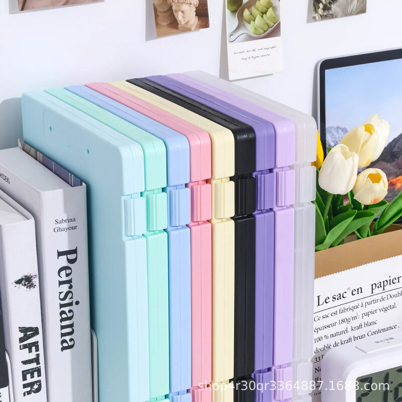 A4 Прозрачна кутия за файлове Високоестетична студентска тестова хартия Проста кутия за съхранение с голям капацитет Дъска за писане Офис консумативи