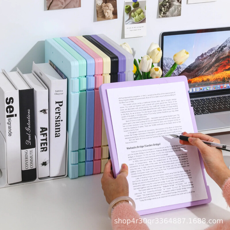 A4 Прозрачна кутия за файлове Високоестетична студентска тестова хартия Проста кутия за съхранение с голям капацитет Дъска за писане Офис консумативи