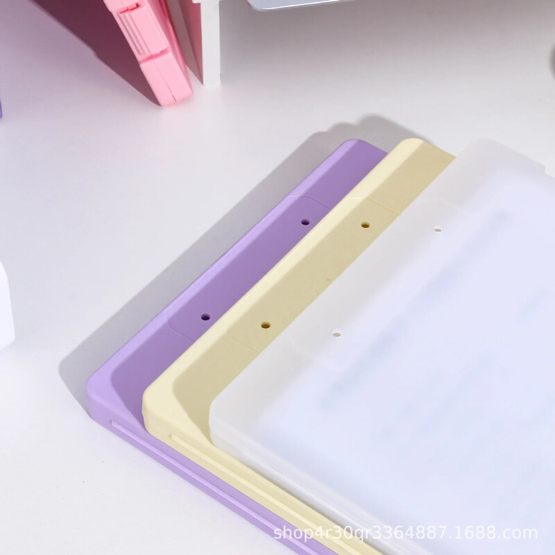 A4 Прозрачна кутия за файлове Високоестетична студентска тестова хартия Проста кутия за съхранение с голям капацитет Дъска за писане Офис консумативи