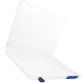 Преносима кутия за съхранение на файлове A4 Удебелена пластмаса Класификация на офис данни (черна) Стойка за списания Протектор Калъф Проект