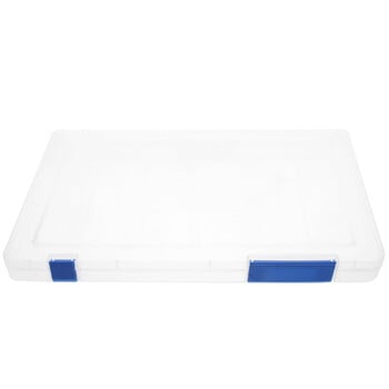 Portable File Storage Box A4 Thickened Plastic Data Classification Office (μαύρο) Project Magazine Stand Protector Case