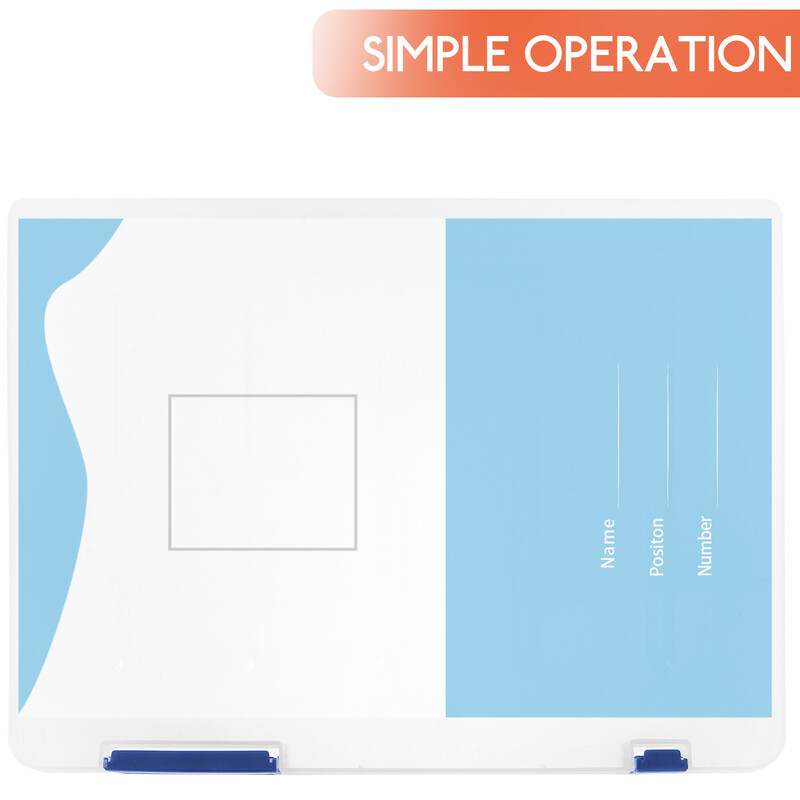 Преносима кутия за съхранение на файлове A4 Удебелена пластмаса Класификация на офис данни (черна) Стойка за списания Протектор Калъф Проект