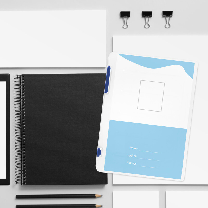 Преносима кутия за съхранение на файлове A4 Удебелена пластмаса Класификация на офис данни (черна) Стойка за списания Протектор Калъф Проект