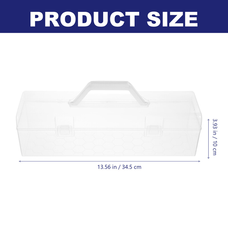 Cutie transparentă pentru pensule pentru vopsea Container pentru stilou transparent Cutii de depozitare decorative cu capace Creion