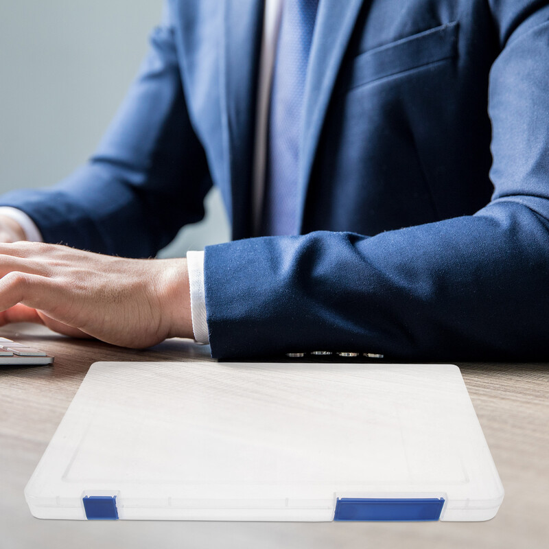 Failų saugojimo dėžutė A4 storio plastiko biuro duomenų klasifikacija (juoda) žurnalo apsauginio stovo dėklas