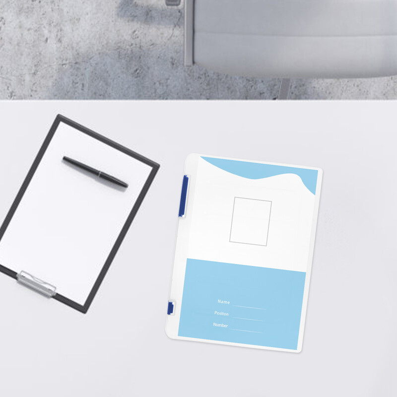 Žurnalų stovo failų saugojimo dėžutė A4 storio plastiko biuro duomenų klasifikacija (juoda) gimimo liudijimo apsaugos laikiklis mėlynas