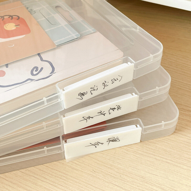 Skaidrus A4 formato failų aplankas Failų tvarkytuvas Mokyklinių biuro reikmenų dokumentų krepšys Buitinis pažymėjimas Failas Kanceliarinės prekės Paprasta