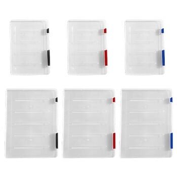 A4/A5 File Storage Box Magazine Document Paper Organizer Πόρπη Κλείσιμο Διαφανές κοντέινερ Αναλώσιμα Clear Desk θήκη αρχείων