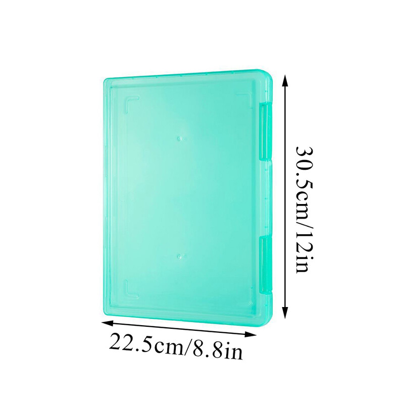 HOT A4 failų saugojimo dėžutė 22,5x30,5 cm didelės talpos dokumentų tvarkyklės skaidrios dulkėms atsparios bandomojo popieriaus klasifikavimo dėžutės