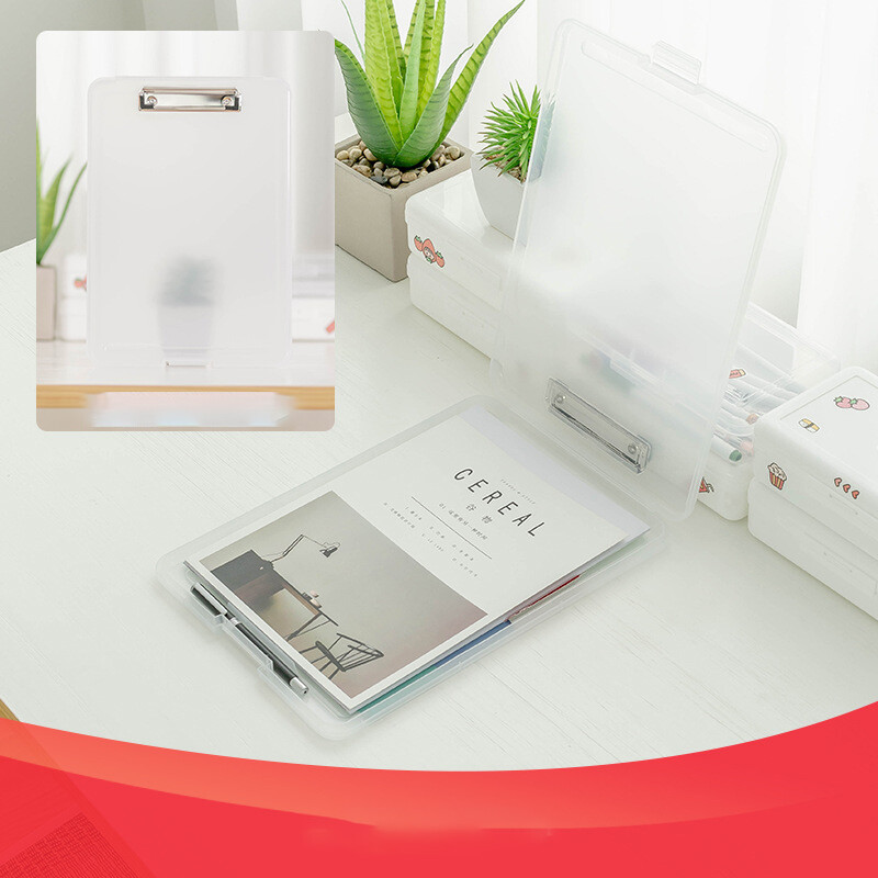 A4 plastikinės laikymo iškarpinės dėžutės failo dokumentų klipas atvejis Mokiniams Mokytojams Naudingos raštinės reikmenys Biuro reikmenys Profesionalūs reikmenys