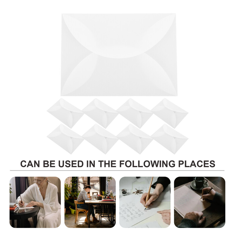 5 x 7 balti atvirukų vokai kvietimams 18 x 13 cm pakvietimai.