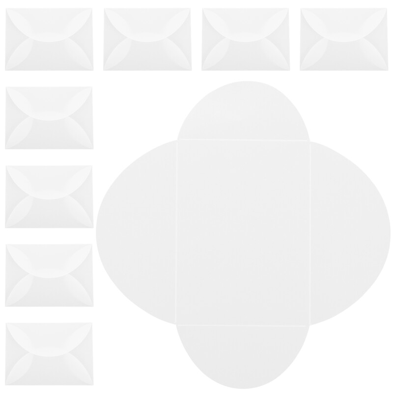 5 x 7 balti atvirukų vokai kvietimams 18 x 13 cm pakvietimai.