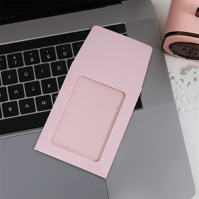 5/10 buc. Plicuri de hârtie pentru fereastră Suport transparent pentru carduri DIY Photocards Cadru depozitare cadou ambalaj pungă Kawaii buzunar plic