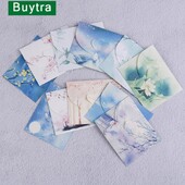 10 komada slatkih kineskih vintage stilova s cvijećem Papirnate omotnice za pisma Papirnate razglednice Kartice za albume