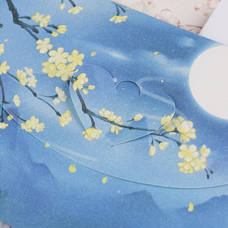 10 komada slatkih kineskih vintage stilova s cvijećem Papirnate omotnice za pisma Papirnate razglednice Kartice za albume