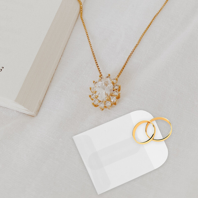 50 kom. Vrećica s omotnicama za nakit Mini omotnice sa slikama Vrećice s privjescima Naušnice Novčići Lakmus papir Vrećice za male poklone Uredski celofan