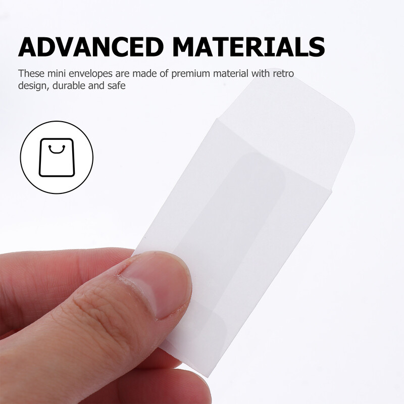 50 kom. Vrećica s omotnicama za nakit Mini omotnice sa slikama Vrećice s privjescima Naušnice Novčići Lakmus papir Vrećice za male poklone Uredski celofan