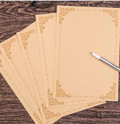 5 tk roosad punased oranžid ümbrikud kirjaplokkide jaoks Vintage kirjapaberist pulmapeo kutsekaardid, kaaned Kawaii sularaha ümbrikud