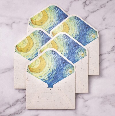 10 tk/partii 17,5 * 12,5 cm suurepärased vanaaegsed Van Goghi õlimaalid, väikesed ja värsked, tipptasemel taimepõhised, metsapitsiga vooder