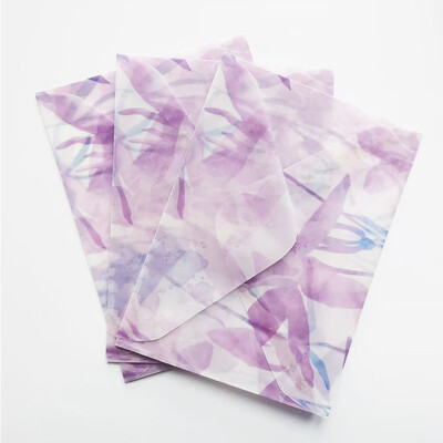 3 бр./пакет Цветна полупрозрачна хартия със сярна киселина, ръчно изработени пликове Kawaii, сладко животно, плик, карта със съобщение, писмо, подарък Направи си сам