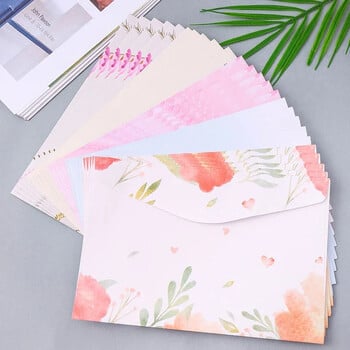 5τμχ Μεγάλοι Φάκελοι Kawaii Cherry Daisy Φάκελοι για Letter Pad Προσκλητήριο Γάμου Κάλυμμα Καρτ ποστάλ 18X13CM 23X15,7CM