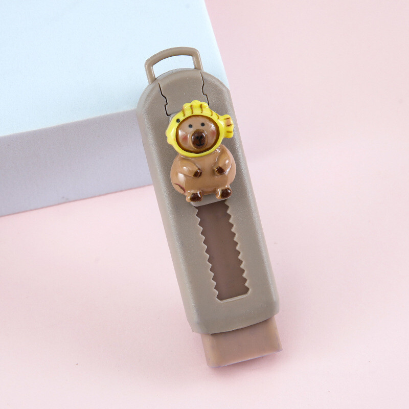 Loov kustutuskumm pühkida armas multikas algkooliõpilastele kirjatarbed Push ja pull kustutuskumm laste auhinna kingitus