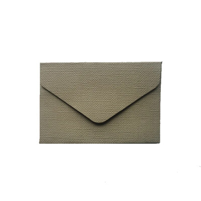 10Pcs 7X10.5cm ленен текстуриран триъгълен прозорец плик класически цвят празна сватбена покана плик подарък направи си сам напиши писмо