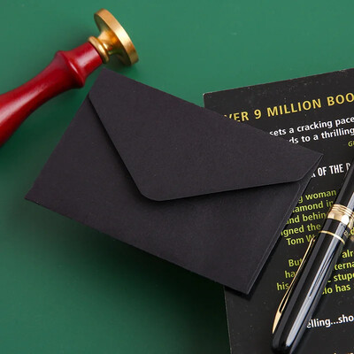 10 vnt. Mini kraftpopieriniai vokai Vintažiniai laiškai Rašymas Laiškų padėkliukai Pinigų vokai Vakarėlis Šventiniai Atvirukai Viršelis Biuras