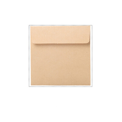 10 buc. Mini plic de stocare din hârtie kraft vintage, stil INS, papetărie creativă retro 10*10 cm