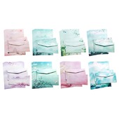 Хартия за писане на писма, удобна за печат Традиционна канцеларска хартия и комплект пликове 8x хартия за писане с 4x пликове