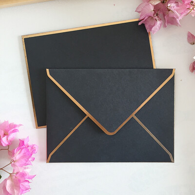 10Pcs/lot Prilagođena vintage retro 5 boja prazna biserna papirna omotnica Pozivnica za vjenčanje Kuverta Čestitka Poklon 14x19CM
