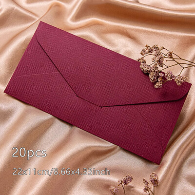20 buc. Plic verde albastru pentru invitații Cărți poștale Cutie cadou Mesaj 250 g Hârtie texturată Nuntă Scrisori de afaceri Geanta de depozitare