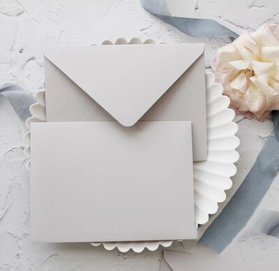 5 buc/lot 14cmX19cm plicuri din seria gri Plic de hartie de lux pentru plic pentru invitatie de nunta Felicitari Ambalare cadou