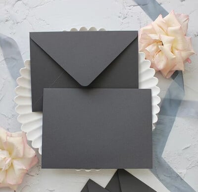 5 buc/lot 14cmX19cm plicuri din seria gri Plic de hartie de lux pentru plic pentru invitatie de nunta Felicitari Ambalare cadou