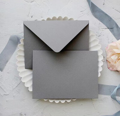 5 buc/lot 14cmX19cm plicuri din seria gri Plic de hartie de lux pentru plic pentru invitatie de nunta Felicitari Ambalare cadou