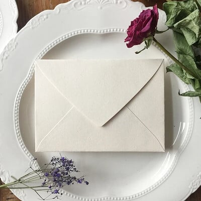 Enveloppe en papier blanc vierge, lot de 10 pièces, pour invitation de mariage, carte postale, gift