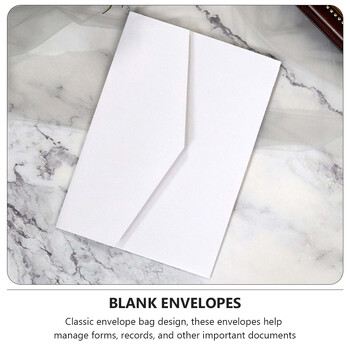 100 τμχ χάρτινος φάκελος Mini Blank Gift Card Business Letter φάκελοι πολλαπλών χρήσεων Λευκός