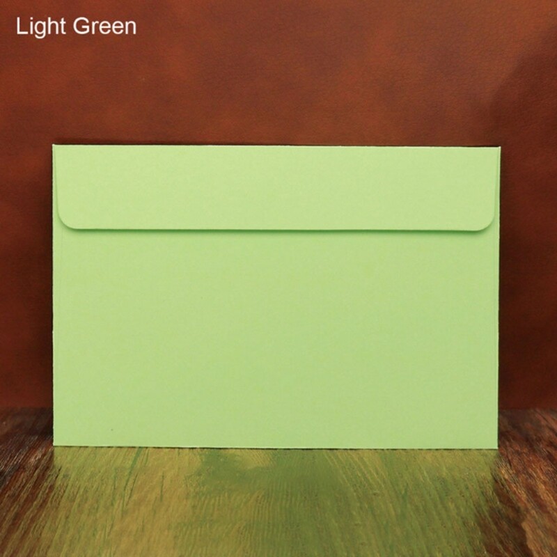 Опаковка от 10 цветни ретро плика Ретро плик от крафт хартия 6" x 4" за хартия A6 6" снимки Сватбен празник на бебето